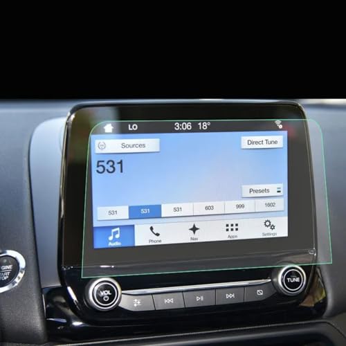 Protection d'écran Ford Ecosport 2018-2019 : film de navigation en verre trempé 8 pouces