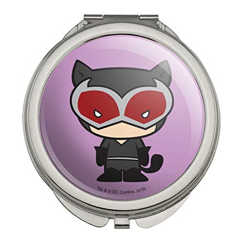 Batman Catwoman Cute Chibi Character Compact Travel Purse Handbag Makeup Mirror