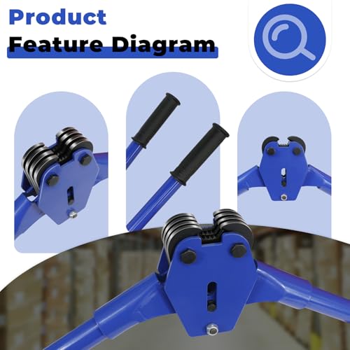 Image of Strapping Sealer /Crimper for 3 /4 inch Polypropylene (PP) Polyester Strapping Band Manual Banding Tool with 20.5 inch Extended Handle