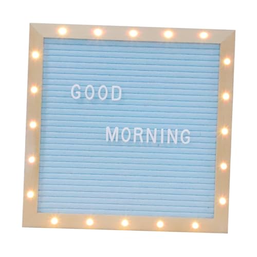 Artibetter Tableau à Lettres Bois Avec Modèles De Lettres Panneau Feutre Pour Messages Tableau Debout Réutilisable