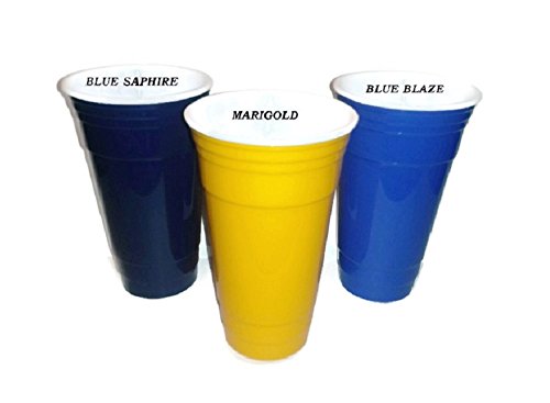 Party Cup Marigold 32 Oz. - Doublewall Insulated - Dishwasher Safe - Sweat Proof - Reusable Beverage Cup
