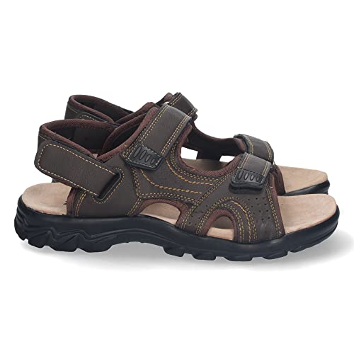 shoes&blues.es 72022 Sandalia Plana de Hombre, Comoda, Abierta, con Planta de Piel, y Cierres de Cierre autoadherente, Primavera Verano 2023 Marron Talla 41 shoes&blues.es 72022 Sandalia Plana de Hombre, Comoda, Abierta, con Planta de Piel, y Cierres de Cierre autoadherente, Primavera Verano 2023 Marron Talla 41