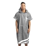 HOMELEVEL Badeponcho Unisex - Surf Poncho aus Baumwolle/Polyester - Handtuch für Erwachsene - Bademantel für Damen und Herren - Badetuch mit Kapuze