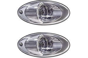 1 PAIR Marine Boat LED Recessed Mount High Output Docking Light 2000 Lumens Each