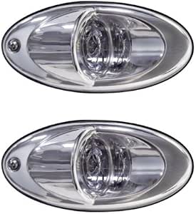 1 Pair Marine Boat LED Recessed Mount Docking Light 2000 Lumens Each