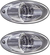 1 PAIR Marine Boat LED Recessed Mount High Output Docking Light 2000 Lumens Each