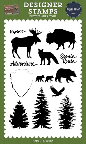 National Parks: Forest Finds Photopolymer Stamp Set, 4 x 6 Inches, 12 Stamps