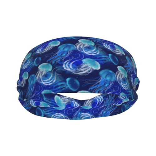 Sports Sweatband Head Bands for Women Men Sweat-Absorbing Headbands