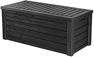 Keter Westwood 150 Gallon Resin Large Deck Box-Organization and Storage for Patio Furniture