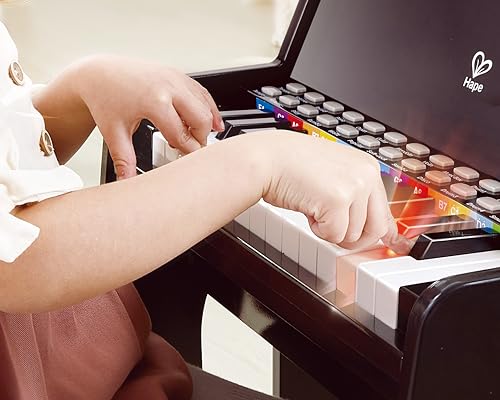 Hape Learn with Lights Black Piano with Stool by Hape - Image 5