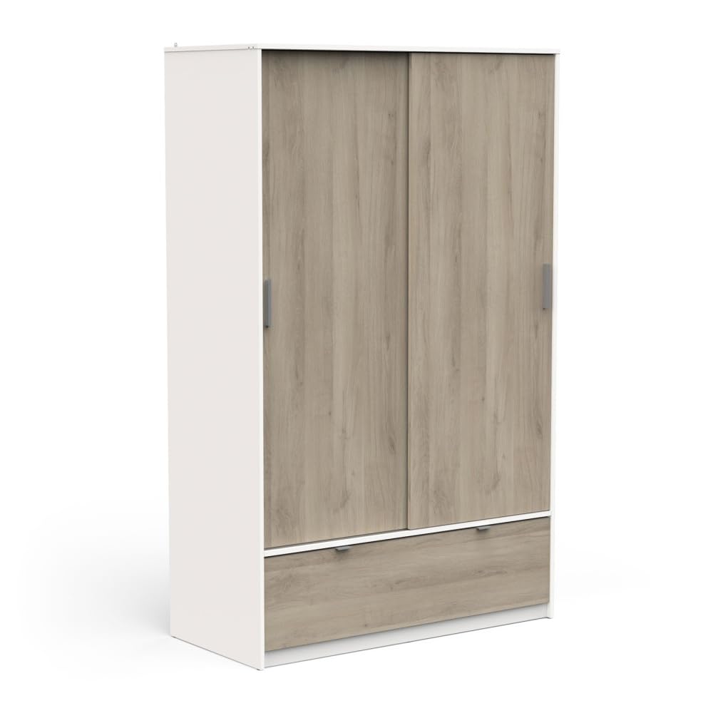 Befara Armario DE Puertas CORREDERAS GRACO - Roble Kronberg/Blanco