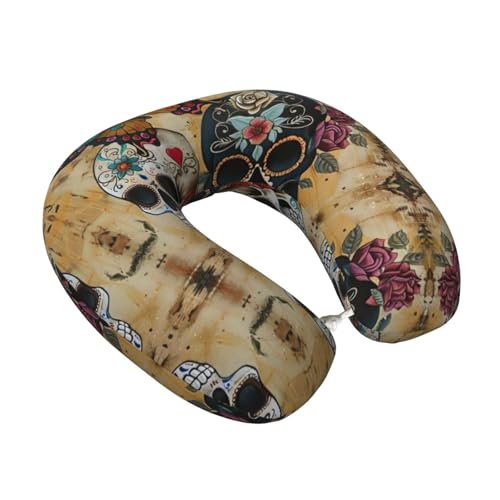 Almohada de viaje espuma viscoelástica negro tamaño único miniatura 2
