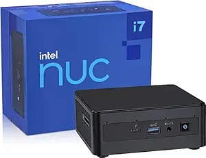 VERGEENO NUC 11 Performance NUC11PAHi7 Core i7 Fully Loaded Desktop Mini PC (Core i7-1165G7, 4C/8T, 32GB DDR4 RAM, 1TB PCIe Nvme SSD, Iris Xe Graphics, Win 11 Pro Included)
