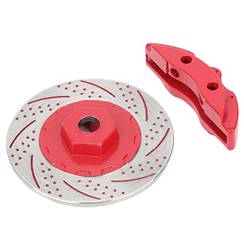 Disque de frein RC en métal rouge pour voiture miniature radiocommandée échelle
