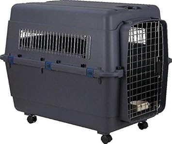 PSK PET MART Plastic Paws for A Cause Lata Approved Fight Cage with Wheels (Black, 40 Inch)