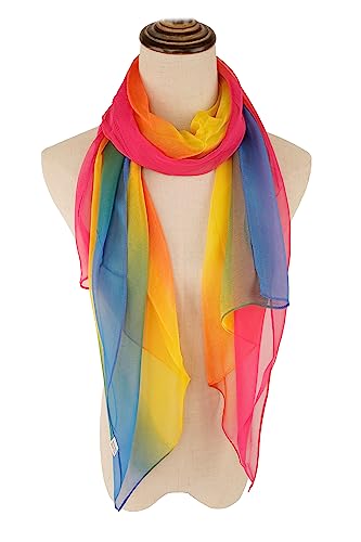 YOUR SMILE Ladies/Women's Lightweight Floral Print/Solid Color mixture Shawl Scarf For Spring Summer season (206)3