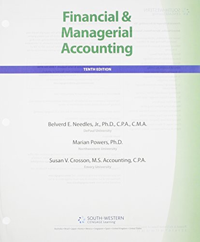 Bundle: Financial and Managerial Accounting, 10th + CengageNOW 2-Semester Printed Access Card