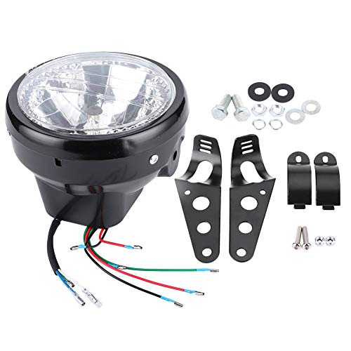 Faro per moto con staffa, universale, ad alta