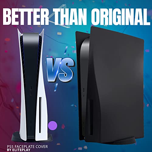 Coque PS5 noire mate pour console PlayStation 5 Edition Disque de remplacement