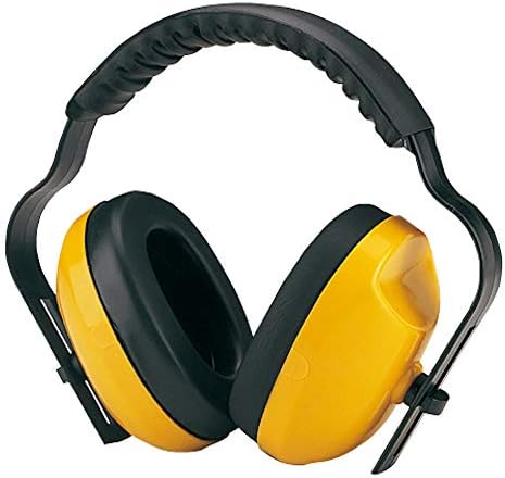 BBS Safety EarMuffs Yellow Adjustable Headband Noise Reduction
