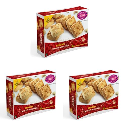 Image of Karachi Bakery Cashew Biscuits, 400g (Pack of 3)