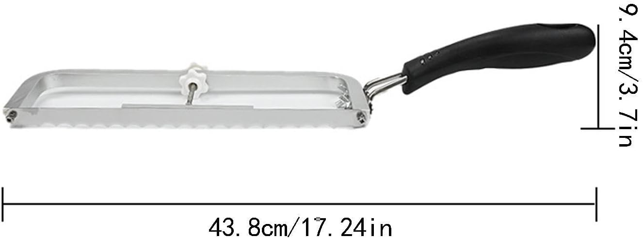 Bread Cutting Tool, Adjustable Slicer, 17.24x3.7 Inches Strong Gear with Serrated Build, Baking Supplies Adults Professionals, Compact Accessory for Home, Ideal Accessories for Sandwich, Toast, Bagel