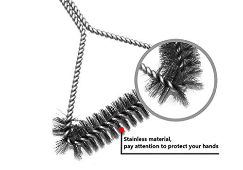 WOIWO 1PCS Kitchen Accessories BBQ Grill Cleaning Brush Stainless Steel Cooking Tools BBQ Brush Oven Brush Mutton String Oven Brush image 5