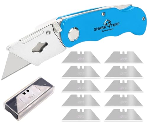 Shark-Tuff Folding Utility Knife with Spare Blades