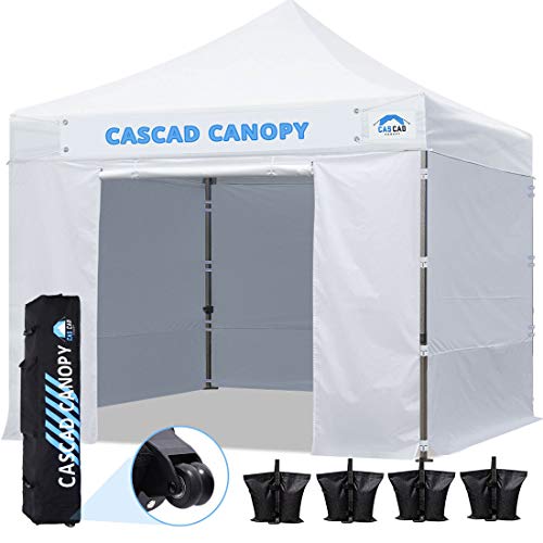 CASCAD CANOPY 10' x10' Ez Pop-Up Canopy Commercial Instant Tent Shelter with DIY