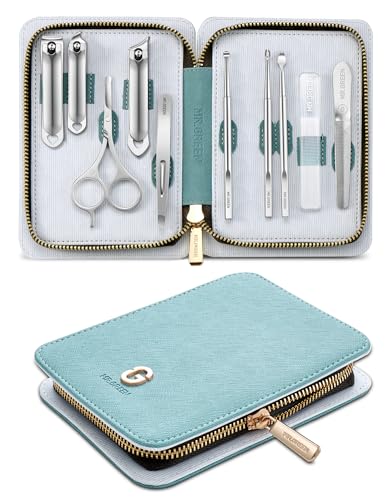Keiby Citom Manicure Set Professional Nail Clippers Kit Pedicure Care Tools- Stainless Steel Women Grooming Kit 18Pcs for Travel or Home (Pink)
