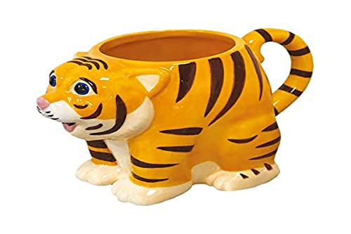 Deluxebase Taza del tigre de los Critters de la loza Taza formada linda, animal de la novedad para los niños y adultos Deluxebase Taza del tigre de los Critters de la loza Taza formada linda, animal de la novedad para los niños y adultos