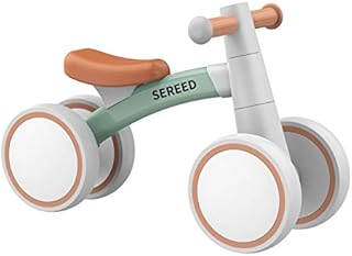 SEREED Baby Balance Bike for 1 Year Old Boys Girls 12-24 Month Toddler Balance Bike, 4 Wheels Toddler First Bike, First Birthday Gifts