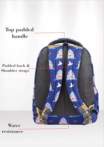 Image of PB Pearlbags Sigma 13L Printed Backpack,3 Compartments,Bottle Holder,Organizer,Premium Fabric,Water Resistant Anti Theft,School Bag for Boys and Girls