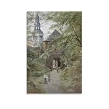Edward Theodore Compton Poster Print Augustiner Bräu Und Painting On Canvas Wall Art Poster Scroll Picture Print Living Room Walls Decor Home Posters 16x24inch(40x60cm)