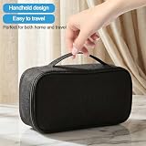 Organizer na kable, wodoszczelny 600D Oxford Tech Pouch, torba na kable z karabińczykiem, czarny, akcesoria elektroniczne, torba i akcesoria podróżne, organizer na kable, ładowarki, powerbank, USB