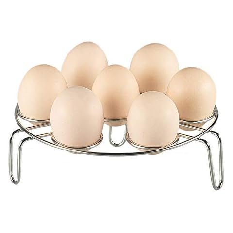 Egg Steamer Rack Alamic Egg Rack Steamer Trivet Basket Stand for Instant Pot Accessories and Pressure Cooker Accessories Stainless Steel Heavy Duty Cover
