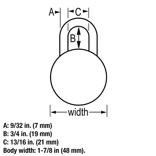 Master Lock 1561Dltblu Locker Lock Combination Padlock, 1 Pack, Light Blue #TOP5