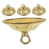 Cabilock 4 Pièces Plaques de Couverture de Plafond pour Suspension Luminaire Crochets Fer...