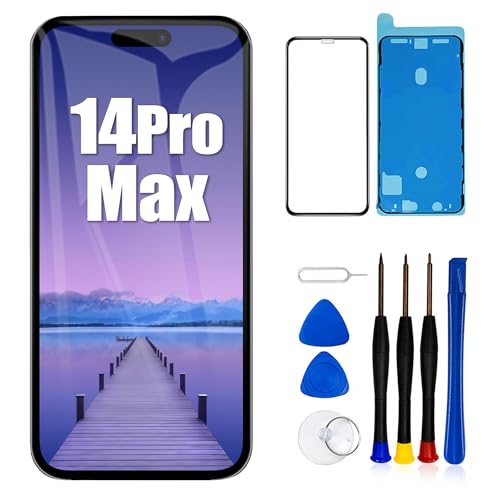 #rémunéré #Amazon<br>pour iPhone 14 Pro Max Remplacement de l'écran LCD 6 7 Pouces Assemblage du numériseur de l'écran Écran Tactile avec Outil de réparation de l'assemblage du Cadre