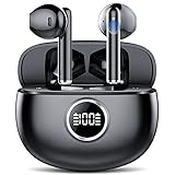 Auriculares Inalambricos, Auriculares Bluetooth 5.3, 4 Mic HD incorporados, In Ear Cascos Inalambricos Graves Profundos, Pantalla LED, IPX7...