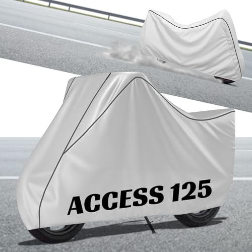 Image of Stylish Water Resistant Scooty Body Cover Compatible with Access 125 & All Models | UV Protection, Dustproof, Heat Resistant, Two Wheeler | New All Weather Protection, Dust & Rain