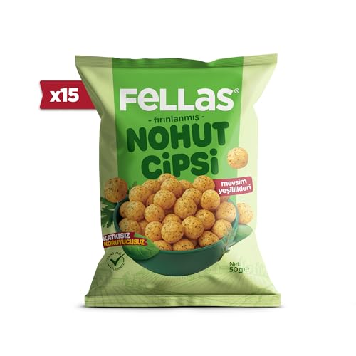 Fellas Nohut Cipsi - Mevsim Yeşillikleri (50 g) x 15 Adet