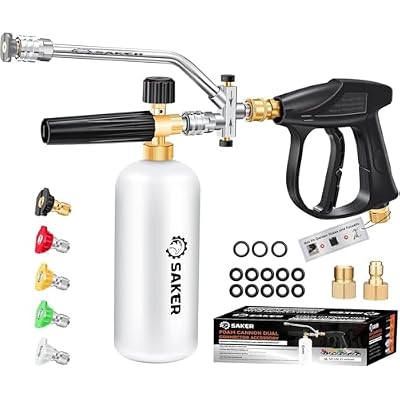 Saker Foam Cannon Dual Connector Accessory for Pressure Washer Kit