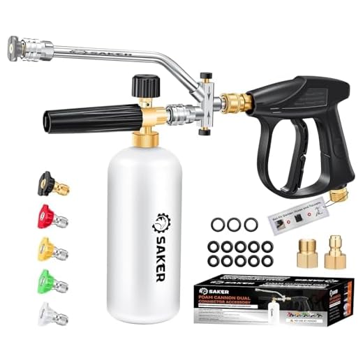 Dual Connector Foam Cannon for Pressure Washer