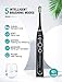 ATMOKO Sonic Power Ultra Whitening Toothbrush, 6 Indicator Dupont Brush Heads & Travel Case - 5 Modes & 40,000 VPM Motor & Wireless Charging - Electric Toothbrush for Adults - Dentists recommend