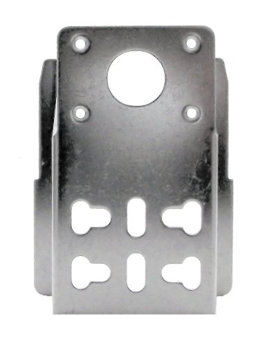 Onegrill Chrome Steel Universal Style Grill Rotisserie Mounting Bracket Set With Integrated Aluminum Heat Shield #TOP3