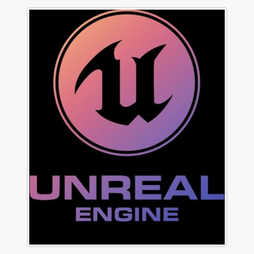 Leyland Designs Unreal Engine Gradient Bumper Sticker Window Water Bottle Decal 5''