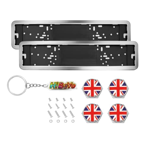 Soportes de matrícula de coche universales en plástico ABS con diseño Britain B