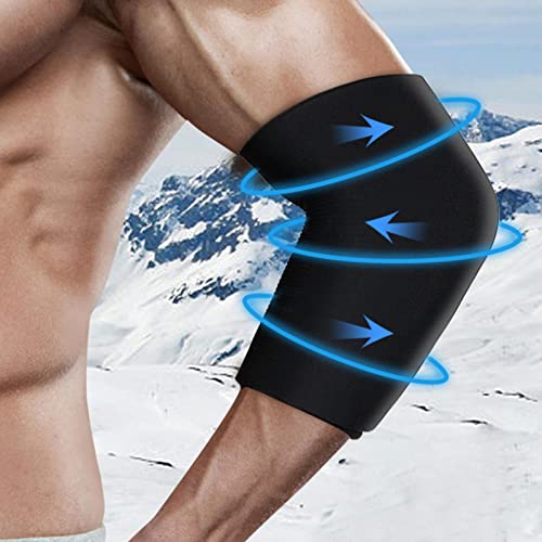Bloco de gelo de cotovelo,Pacotes de gelo quente e frio para lesões - Cinta de cotovelo de compressa