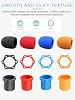 2 sets of microphone silicone windshields for k9-m karaoke machine、KTV、stage performances and various wireless microphones,daunke Flexible wind deflector,Shockproof and impact-resistant,Black and Red #4